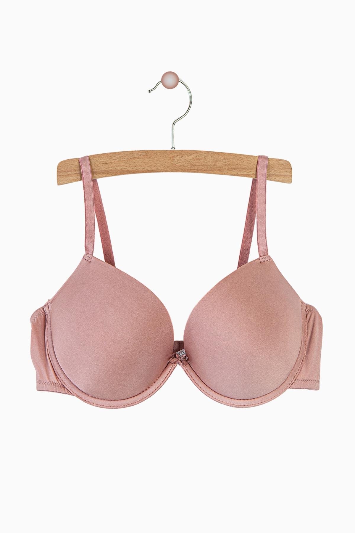 Alba Mikro Sütyen -  Push Up Dolgulu Balenli - 2095 - Gül Kurusu