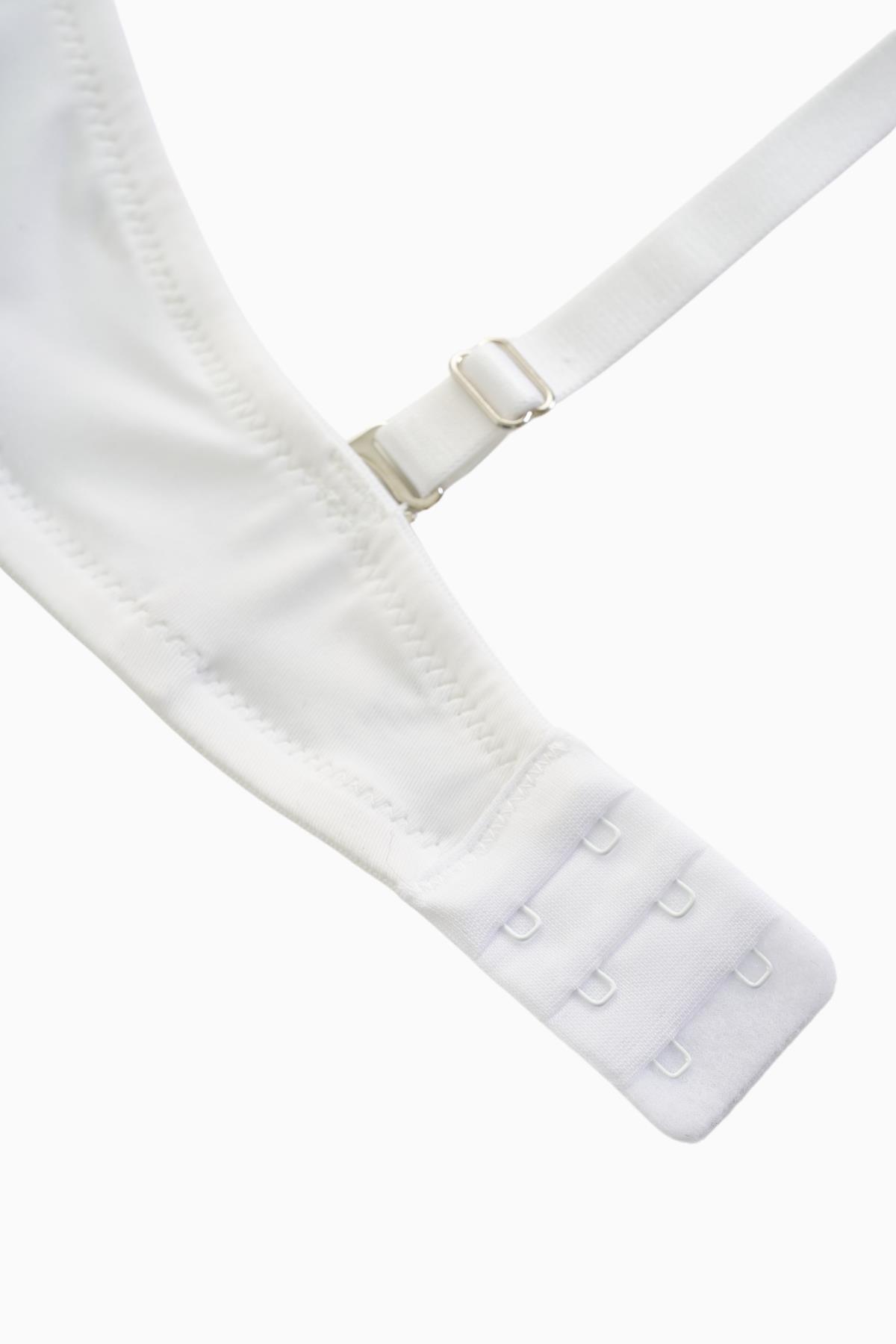 Olympos Straplez Mikro Sütyen - Double Push Up, Ekstra Dolgulu - Basic - 2536 - Beyaz