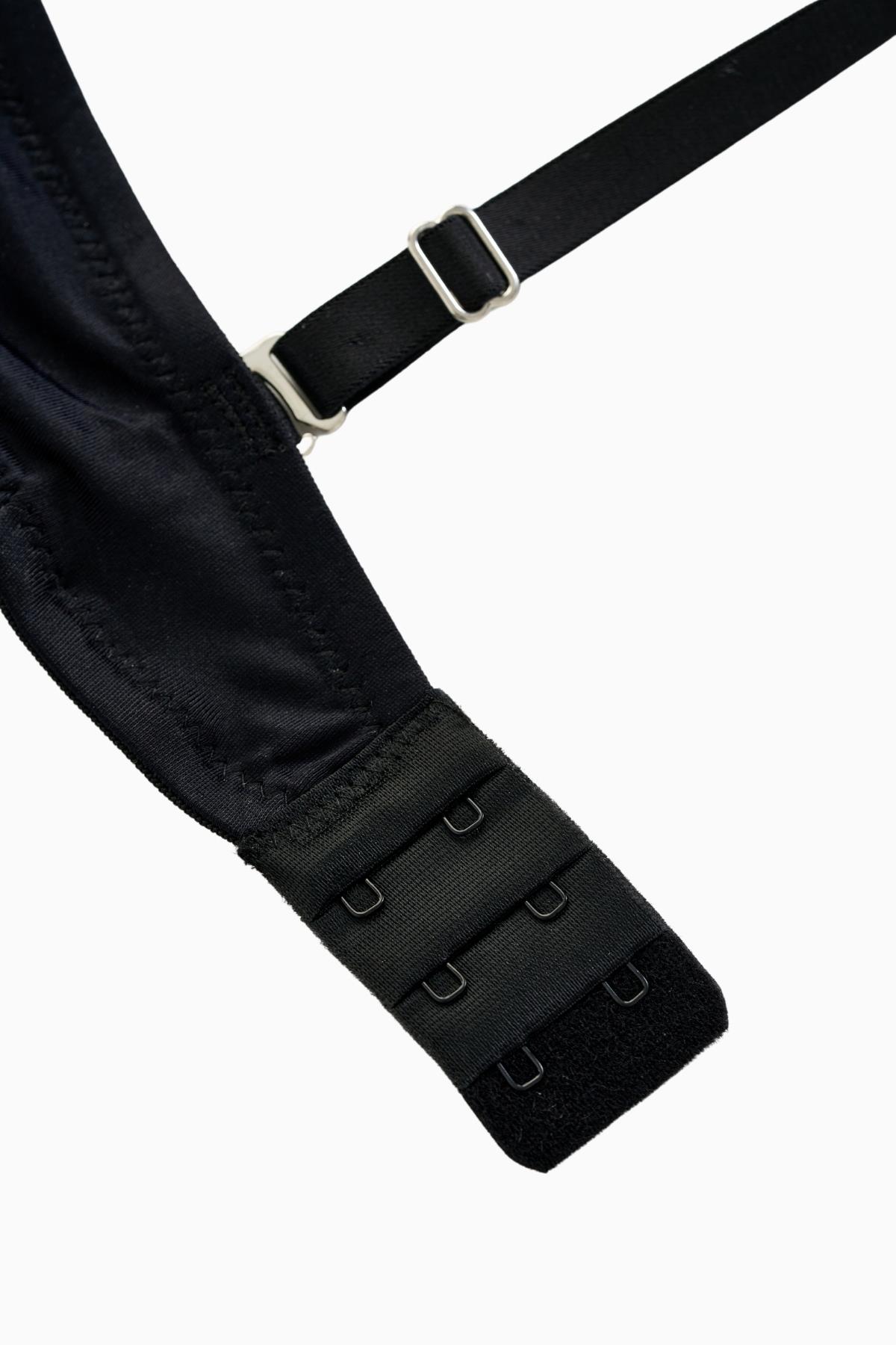 Olympos Straplez Mikro Sütyen - Double Push Up, Ekstra Dolgulu - Basic - 2536 - Siyah
