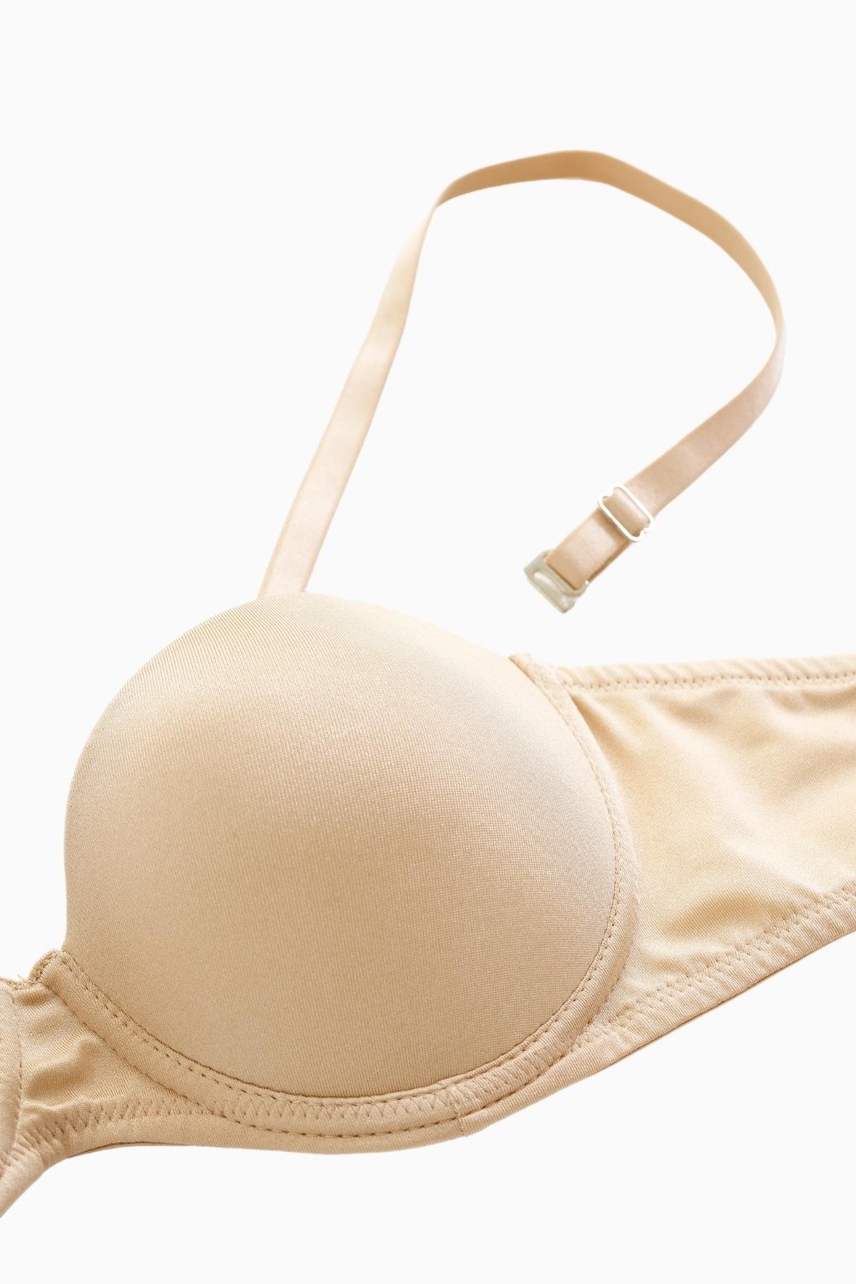 Rosali Tak-Çıkar Askılı Straplez Mikro Sütyen - Push Up, Dolgulu  - Basic - 2539 - Ten