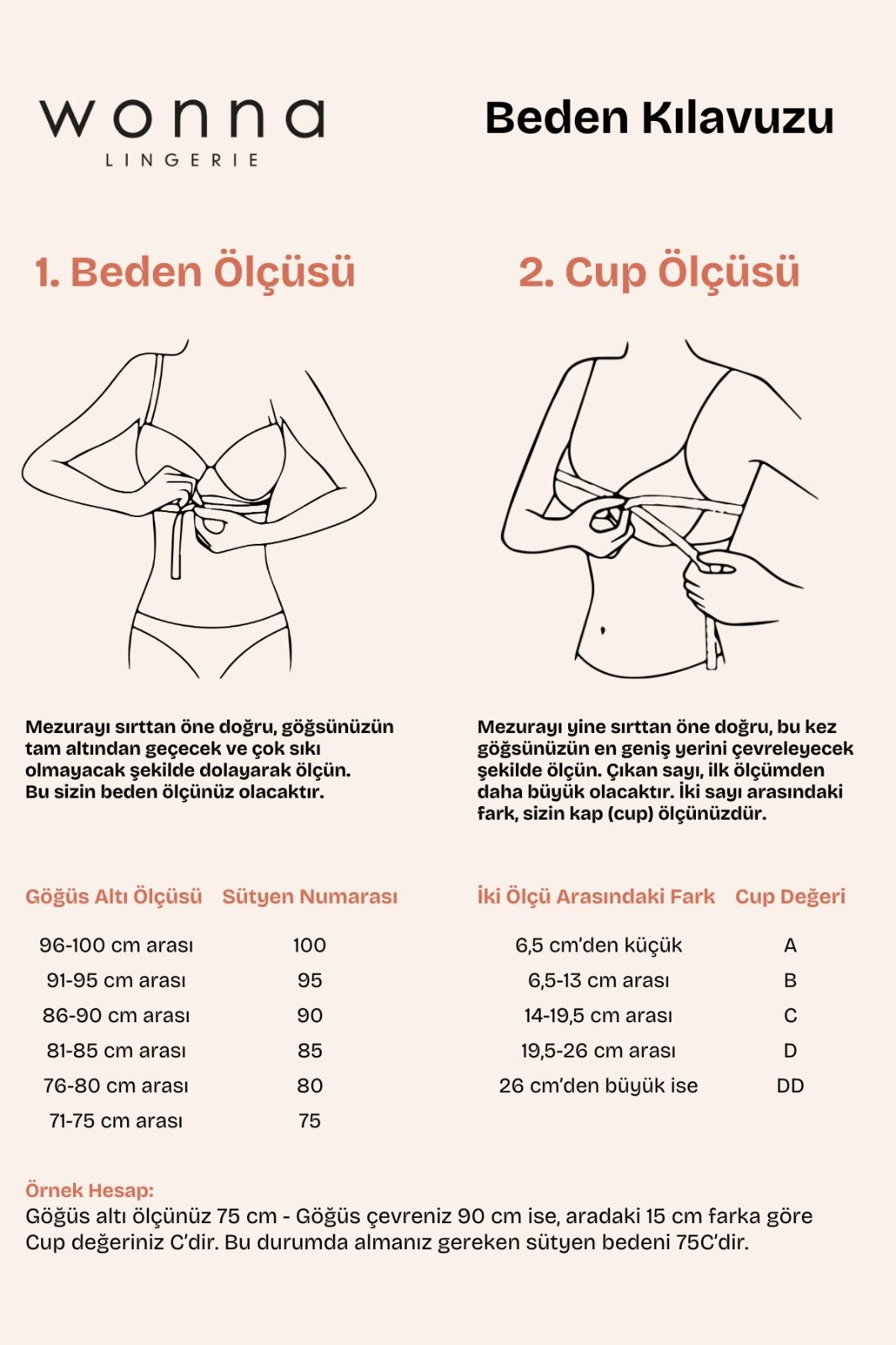 Tak-Çıkar Aksesuarlı Dantel Dekolte Sütyen Külot Takım - Pedli - Fashion - 2577 - Ekru