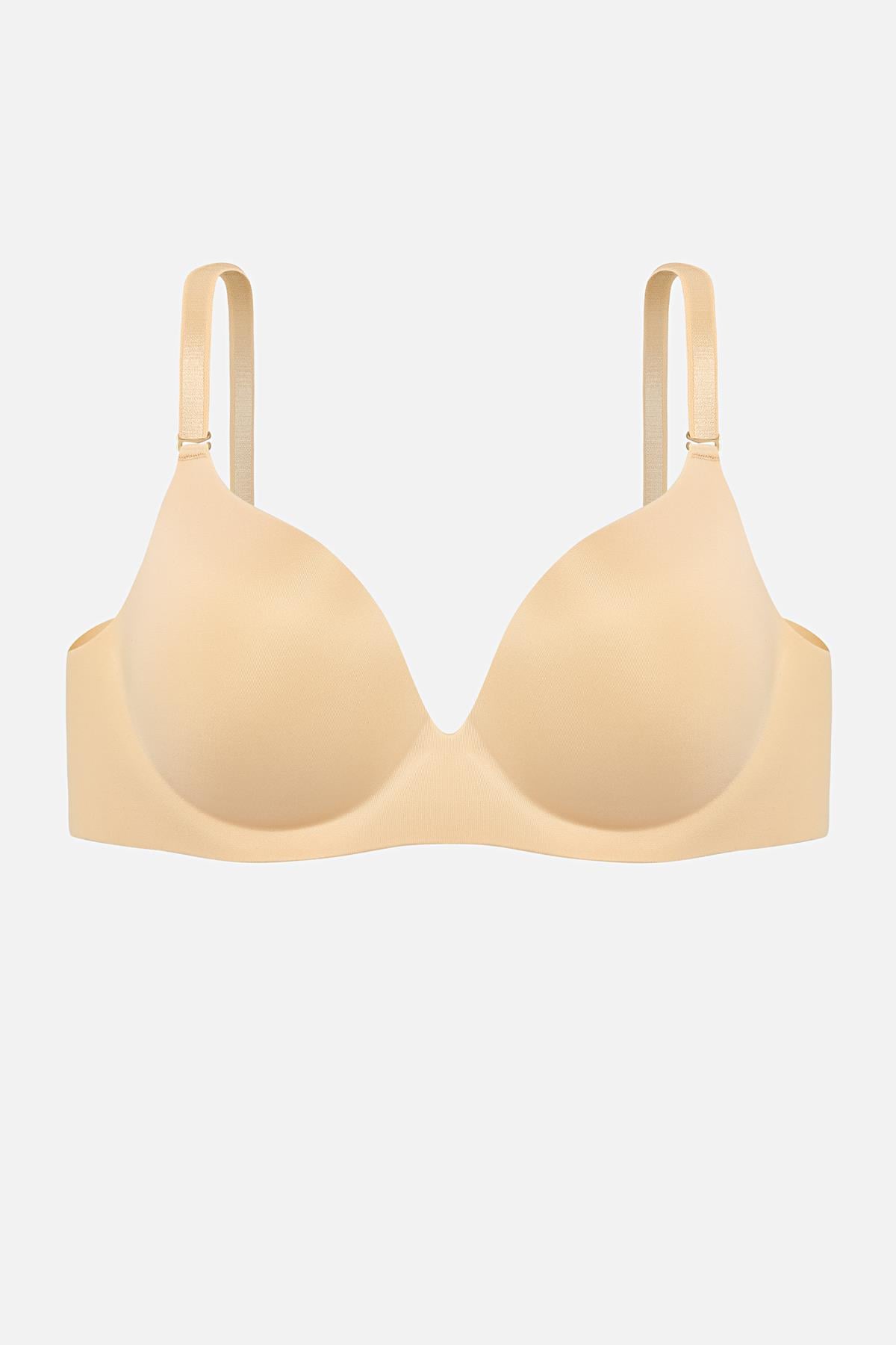 Wonna Lazer Kesim Dikişsiz Push Up Sütyen - 2820 - Ten