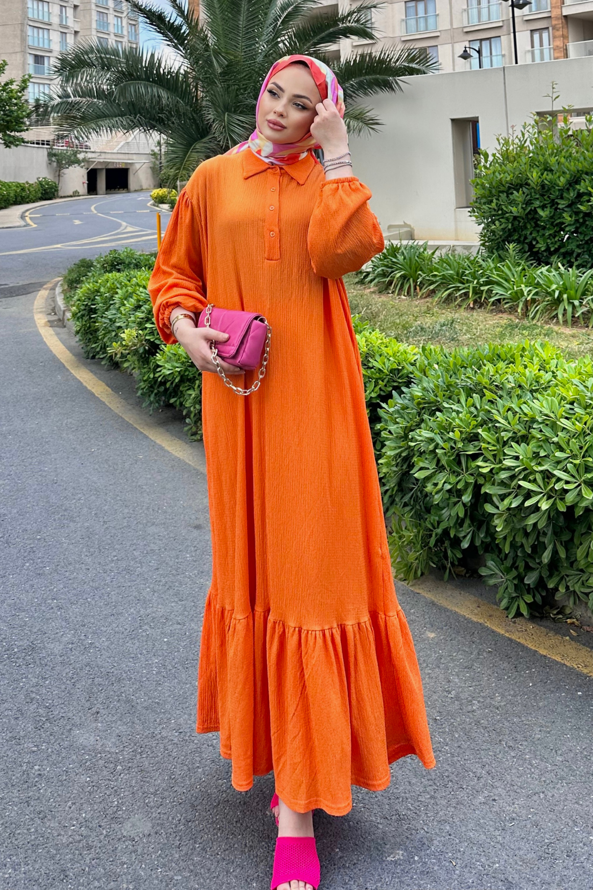 Bürümcük Elbise TURUNCU