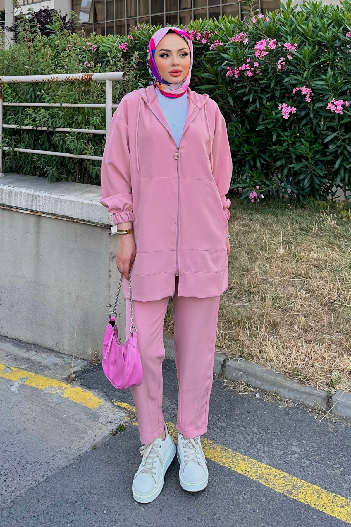 Fermuarlı Takım PEMBE