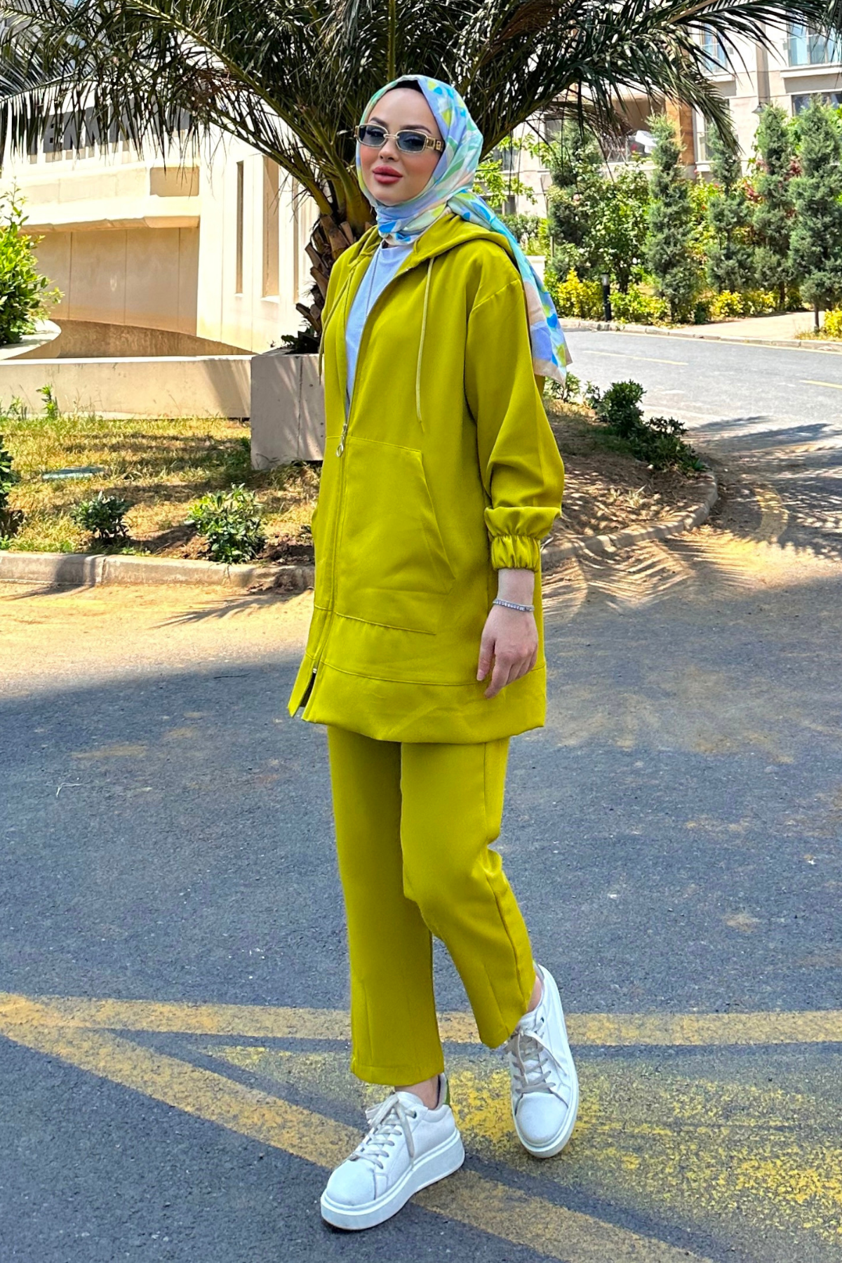 Fermuarlı Takım YAĞ YEŞİLİ