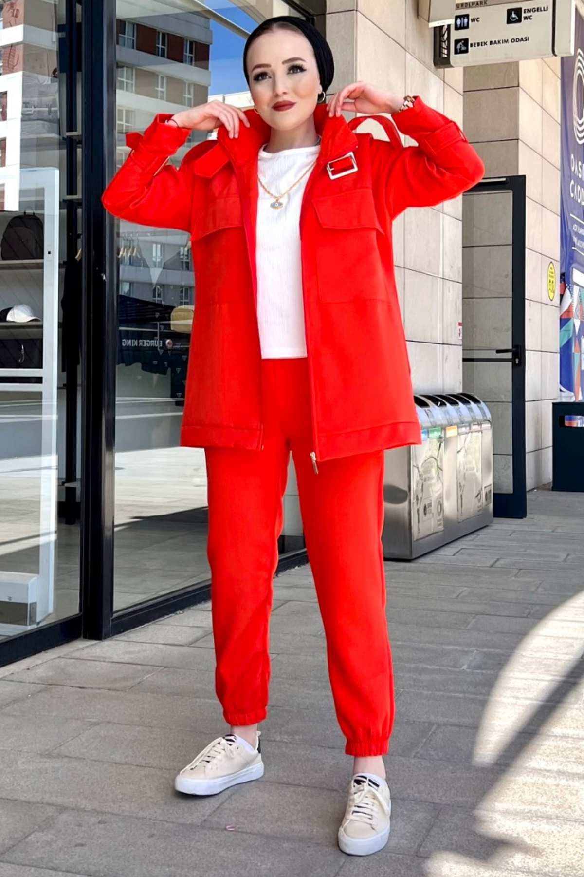 Krep Trenç Takım TURUNCU