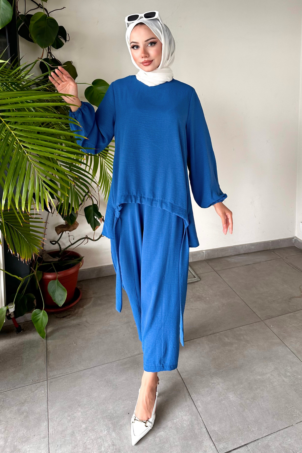 Tasarım Şalvar Takım MAVİ