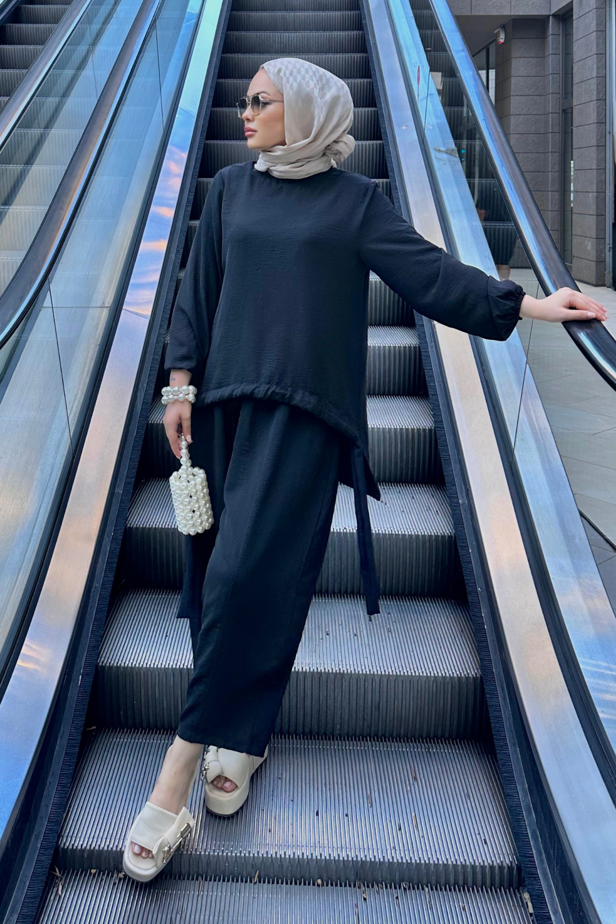 Tasarım Şalvar Takım SİYAH