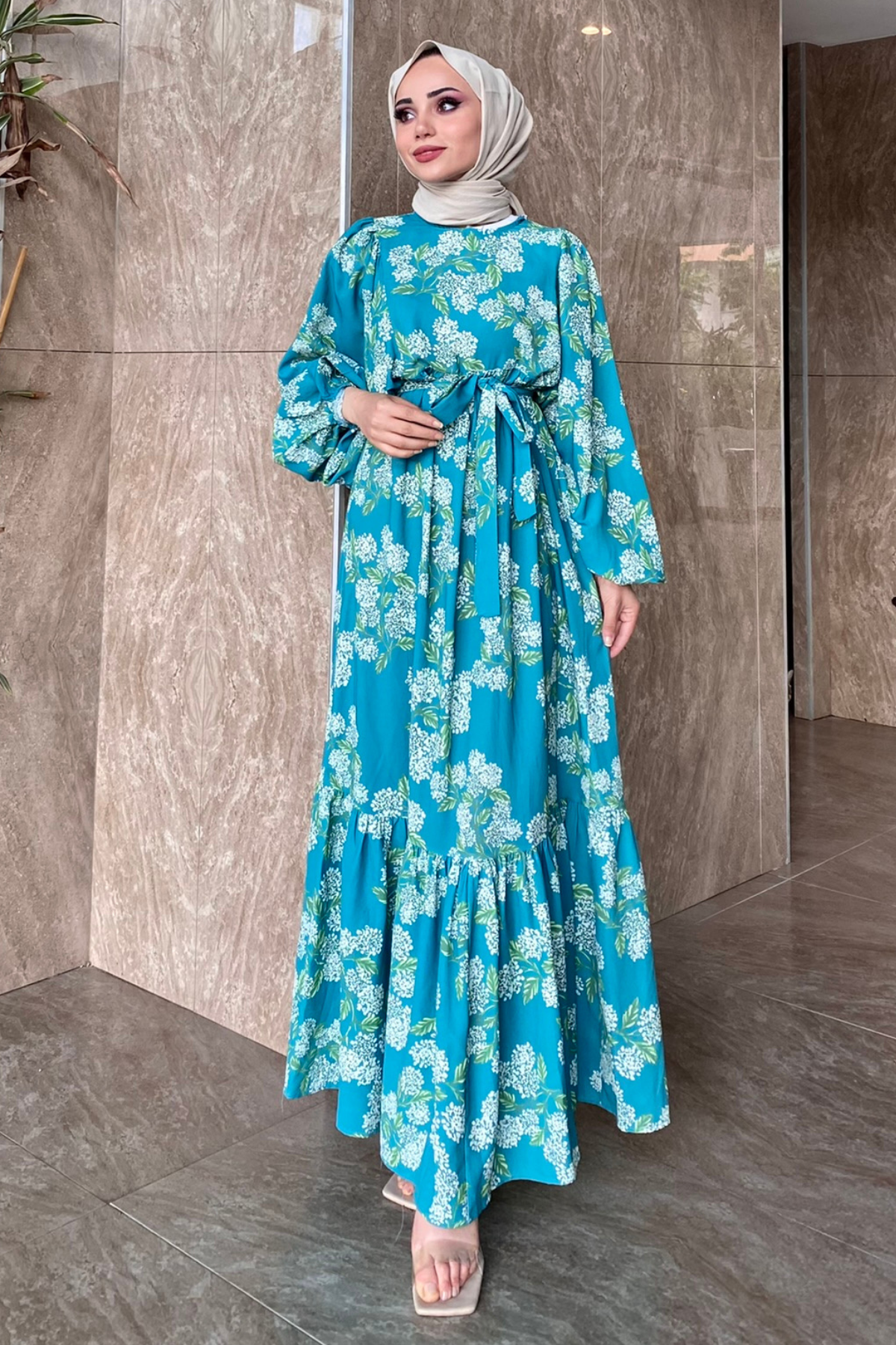 Zambak Elbise YEŞİL