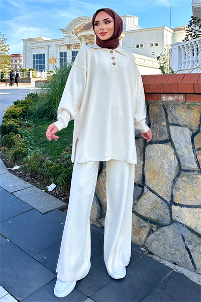 Polo Yaka Triko Takım BEJ