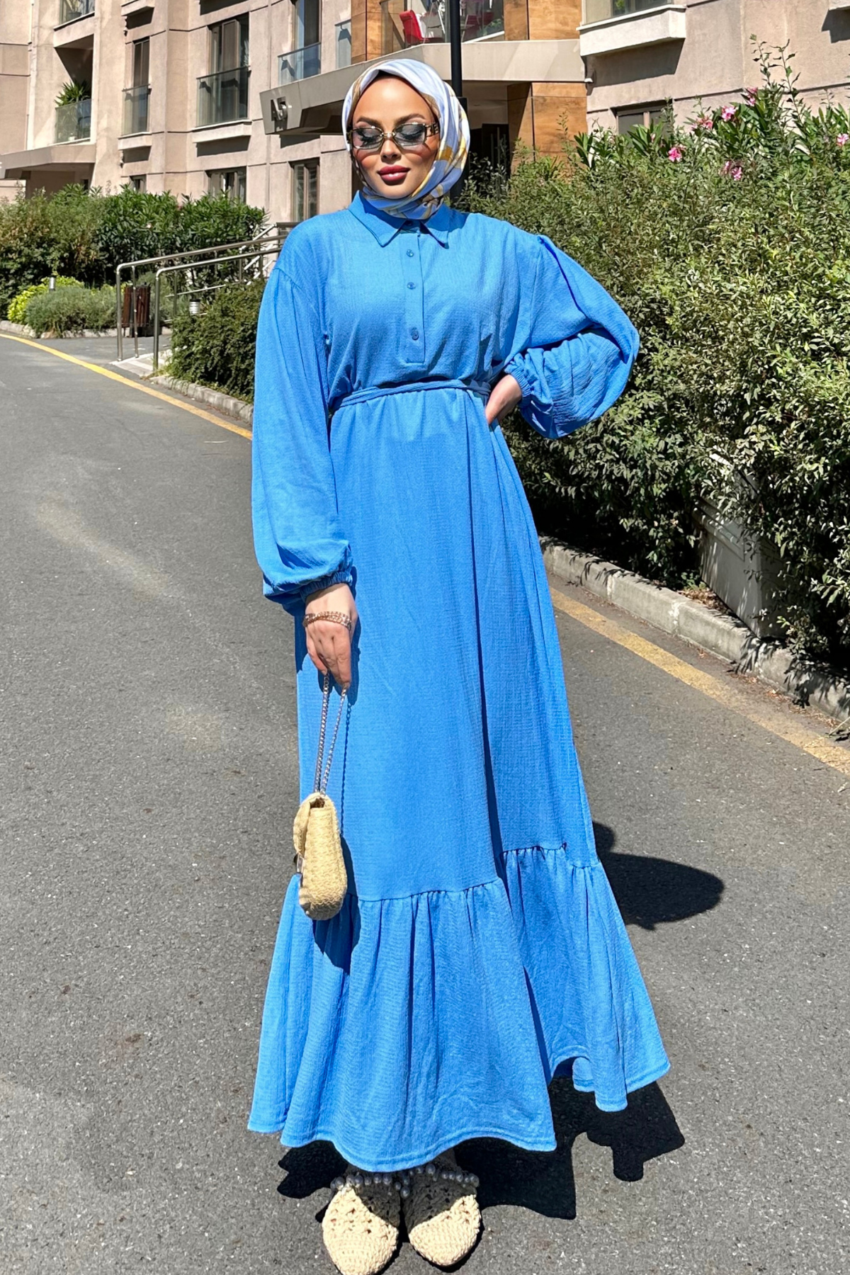 Bürümcük Elbise MAVİ