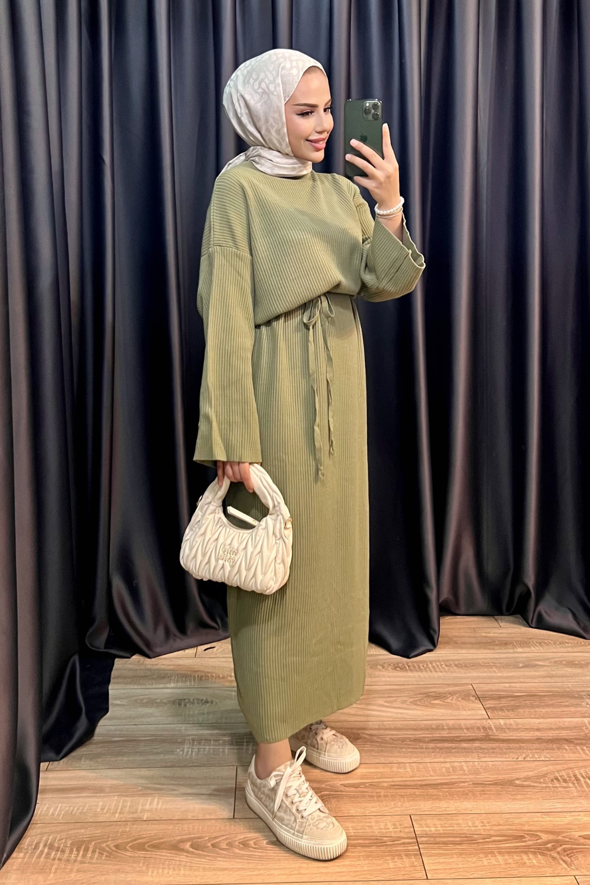 İspanyol Kol Triko Elbise ÇAĞLA