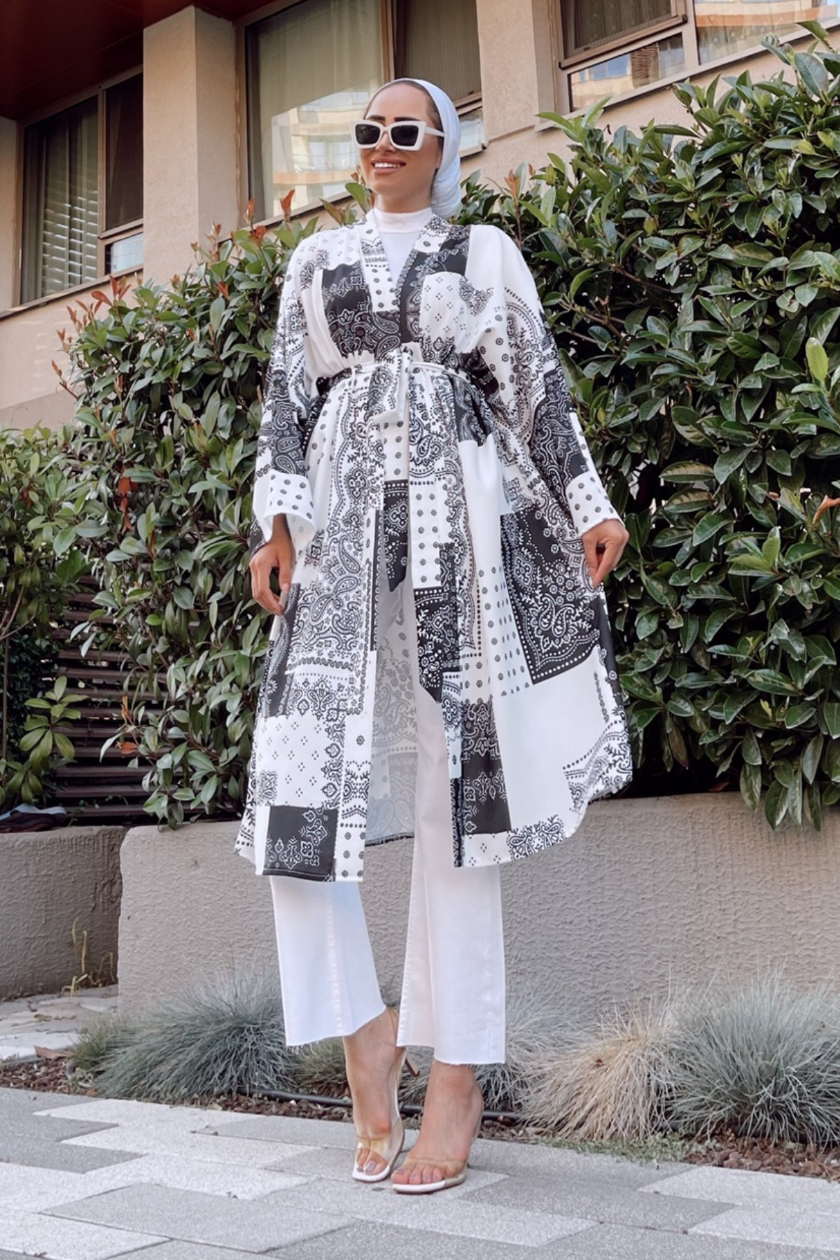 Pano Desen Kimono Siyah