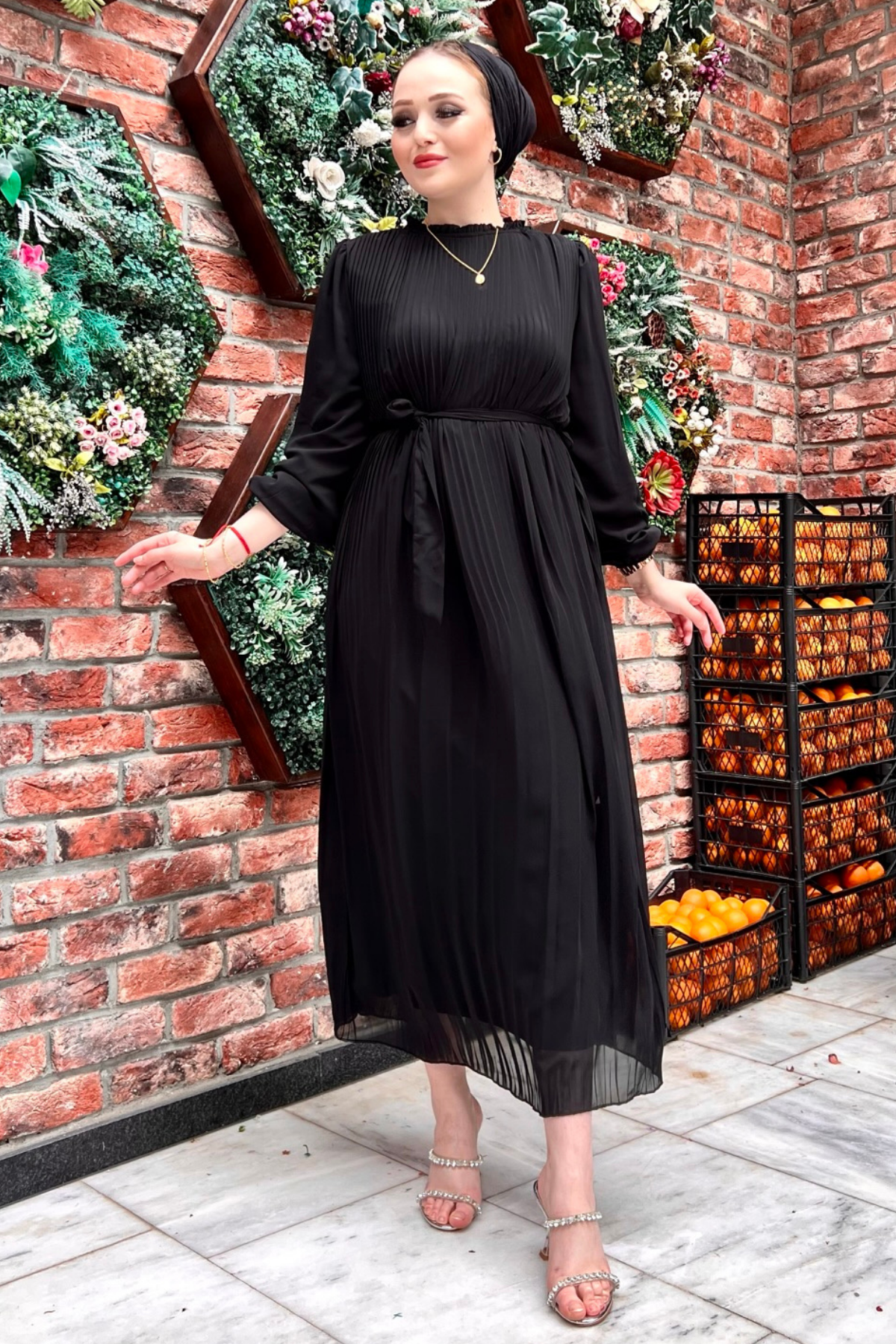 Pilise Elbise SİYAH