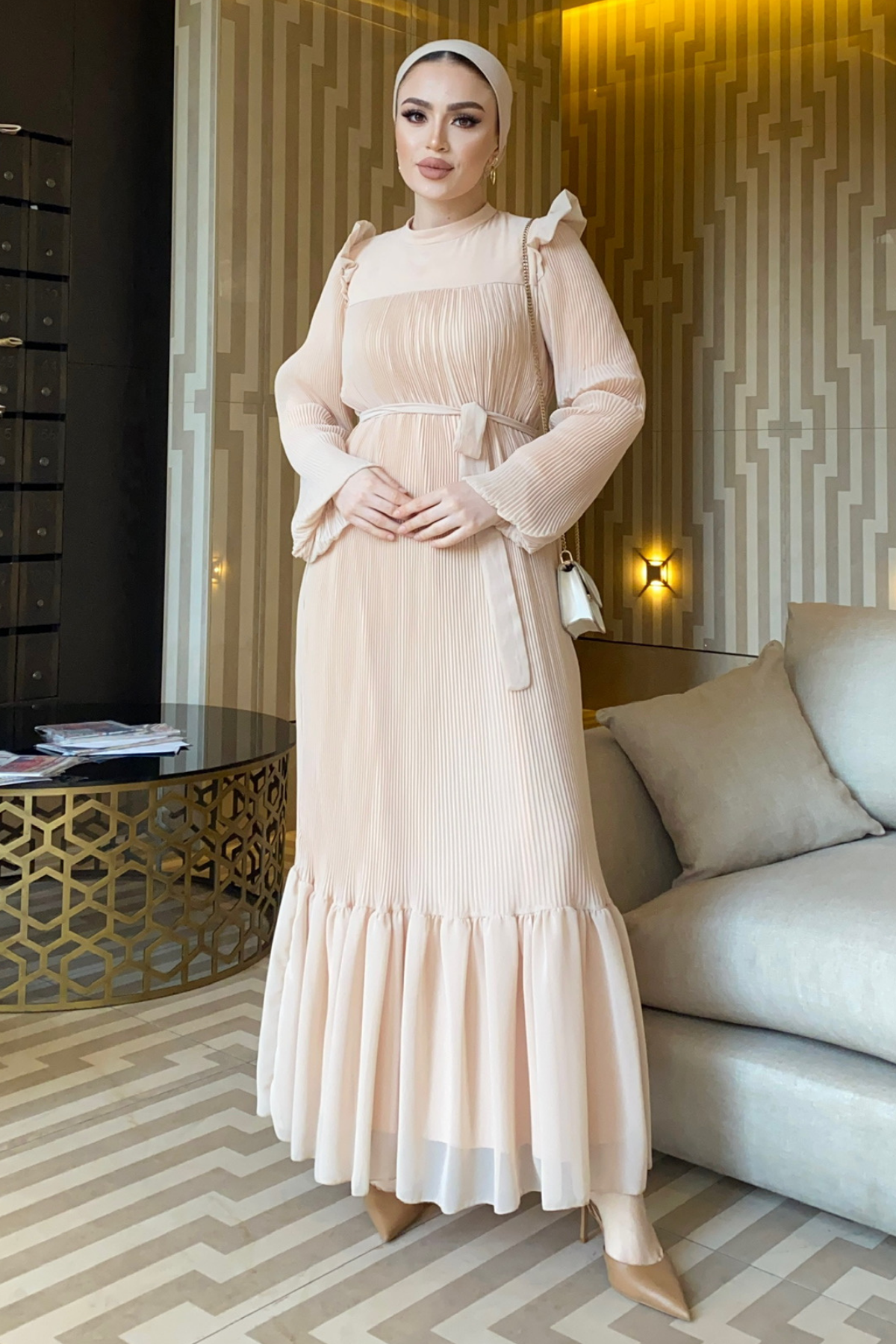 Piliseli Prenses Elbise PUDRA