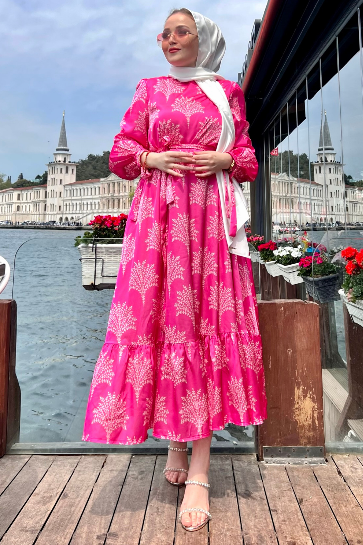 Samir Saten Elbise PEMBE