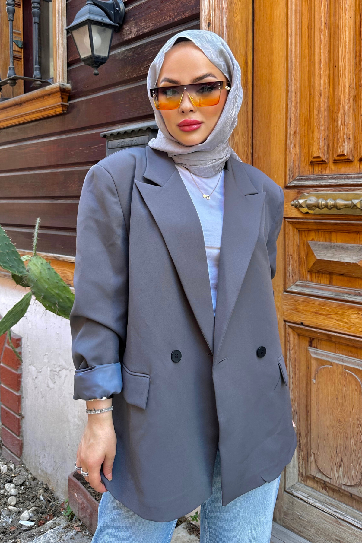 Zra Model Blazer Ceket GRİ