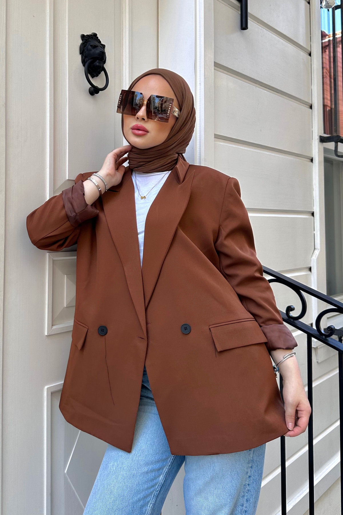 Zra Model Blazer Ceket KAHVE