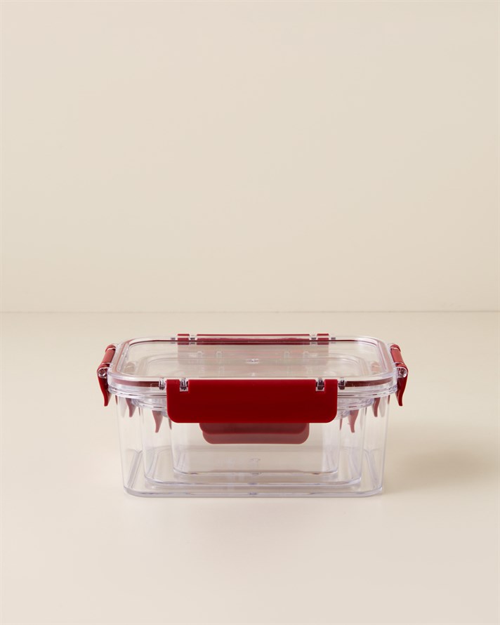 Ador Plastik 3lü Saklama Kabı 375-800-1700 ml Bordo