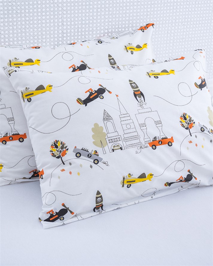 Air Pamuklu 2li Çocuk Yastık Kılıfı 50x70 cm Bej