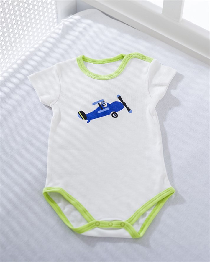 Aircrafts Pamuklu 3lü Bebe Body 3-6 Ay Mavi