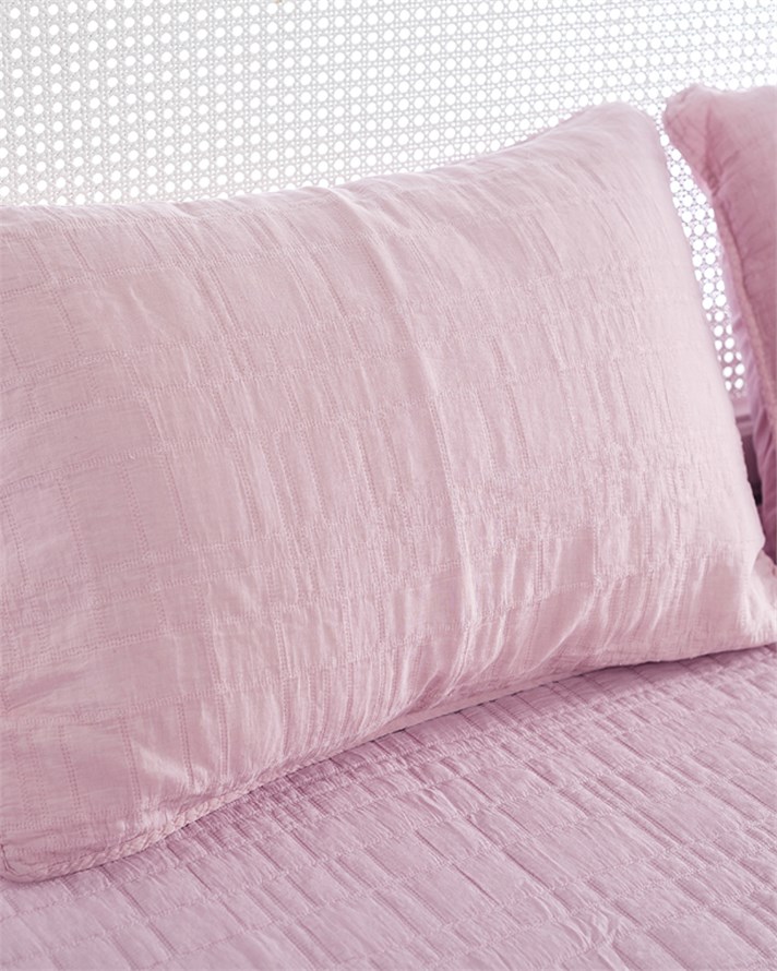 Alesta Country Tek Kişilik Yatak Örtüsü Takımı 160x240 cm Açık Pembe