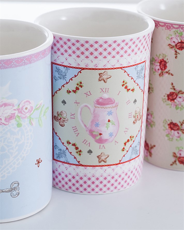 Alice3 New Bone 3lü Kupa 270 ml Sarı - Mavi - Pembe