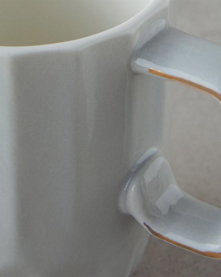 Angely New Bone China Kupa 270 ml Gri