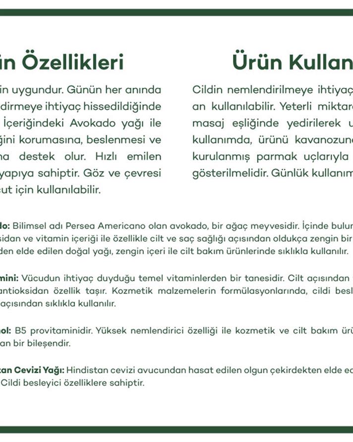 Avokado Yağı Vücut Losyonu