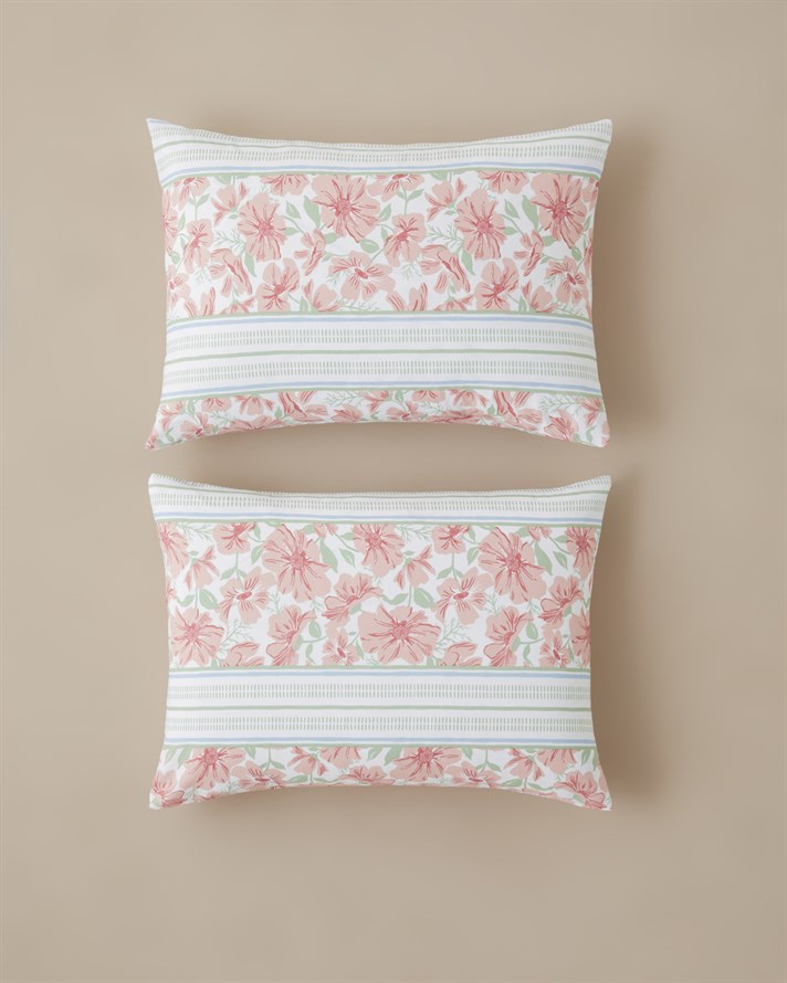 Bera Kolay Ütülenir 2li Yastık Kılıfı 50x70 cm Pembe