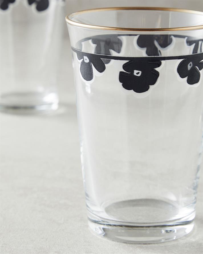 Bohemian 3lü Cam Meşrubat Bardağı 290 Ml Siyah
