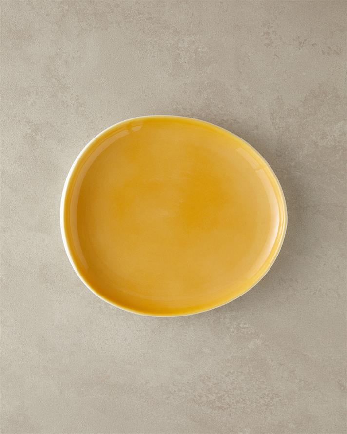 Boho New Bone China Pasta Tabağı 23 cm Sarı