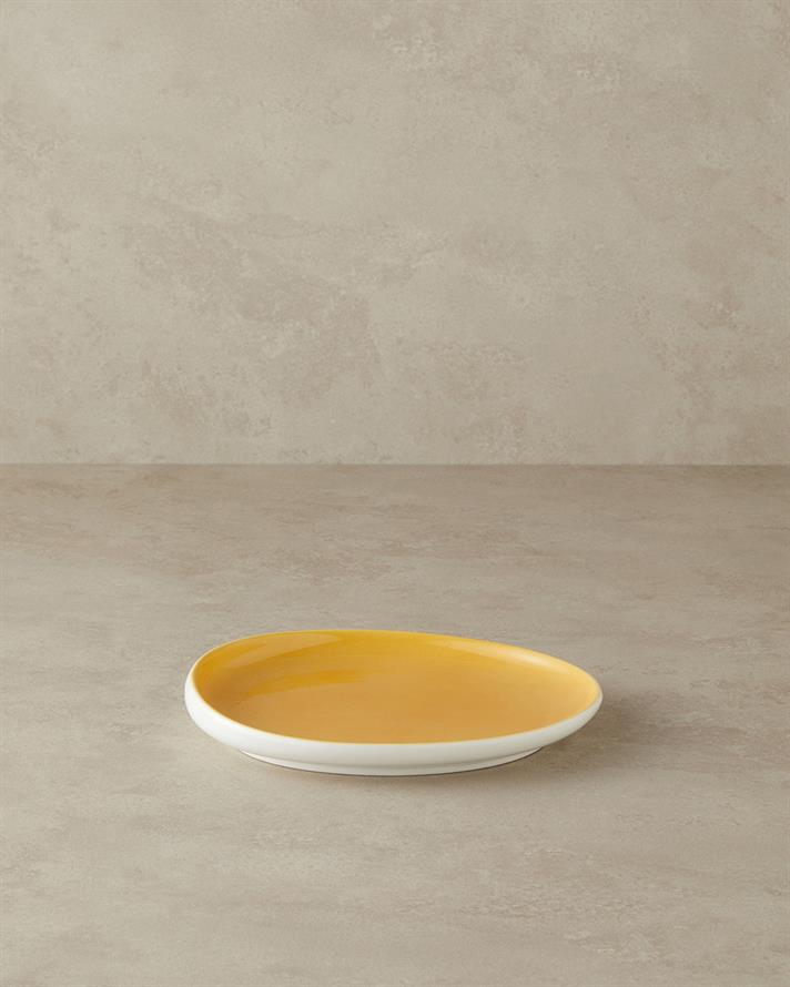 Boho New Bone China Pasta Tabağı 23 cm Sarı