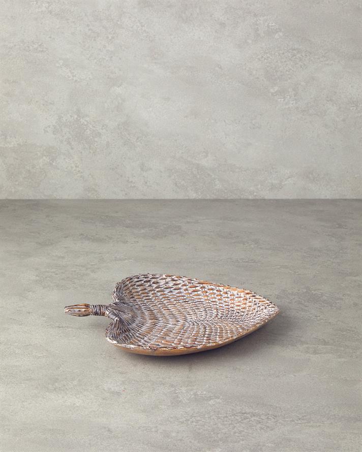 Bonito Polyresin Dekoratif Tabak Kahve