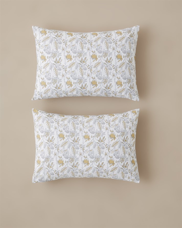 Bonnie Kolay Ütülenir 2li Yastık Kılıfı 50x70 cm Sarı