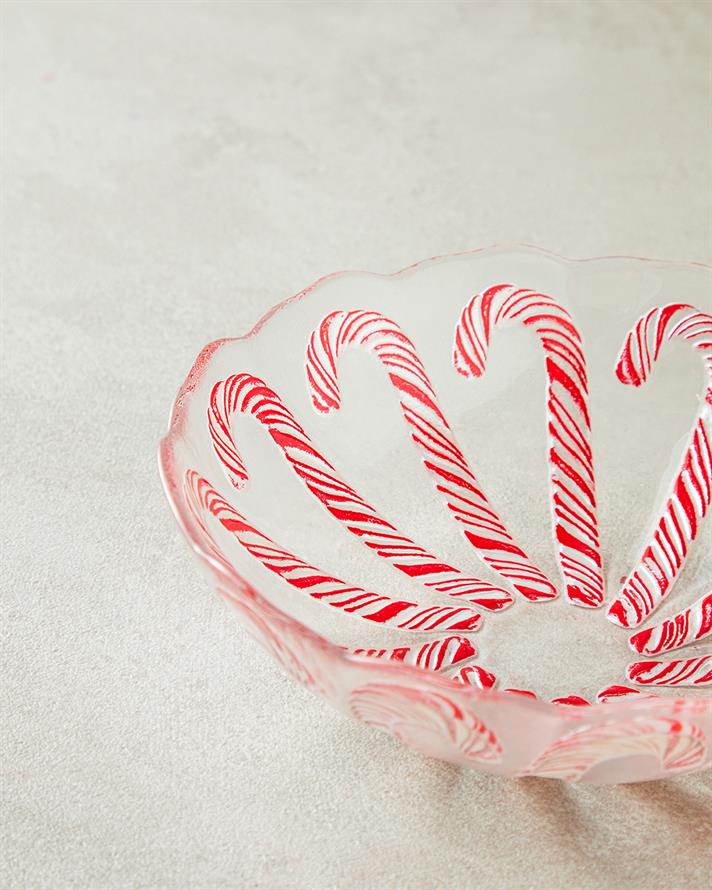 Candy Cane Cam Kase Kırmızı