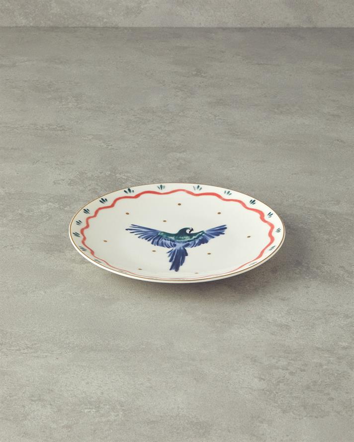 Carnival Phenix Bone Porselen Pasta Tabağı 20 cm Mavi-yeşil