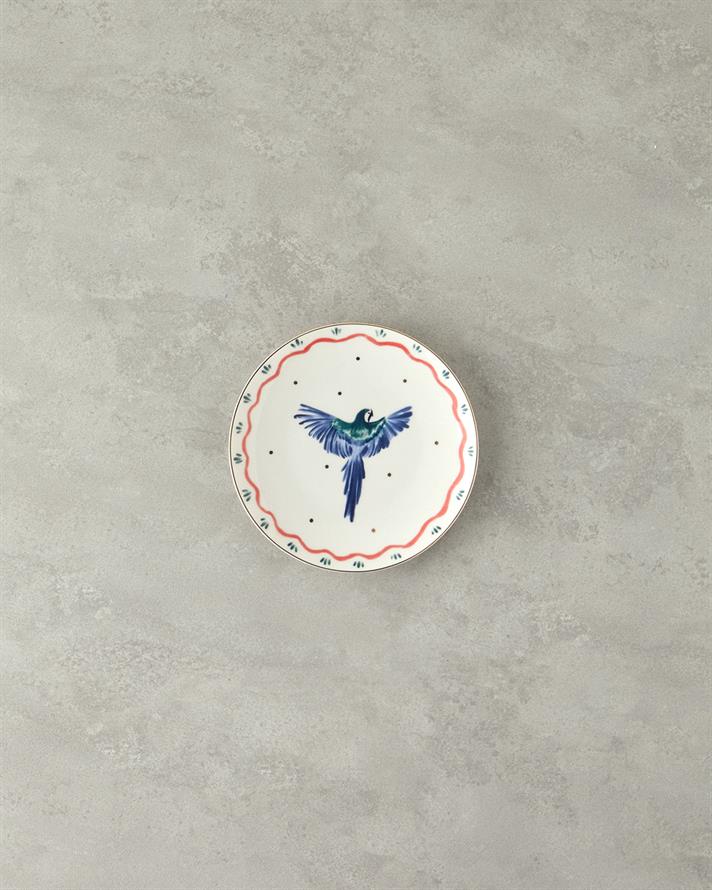 Carnival Phenix Bone Porselen Pasta Tabağı 20 cm Mavi-yeşil