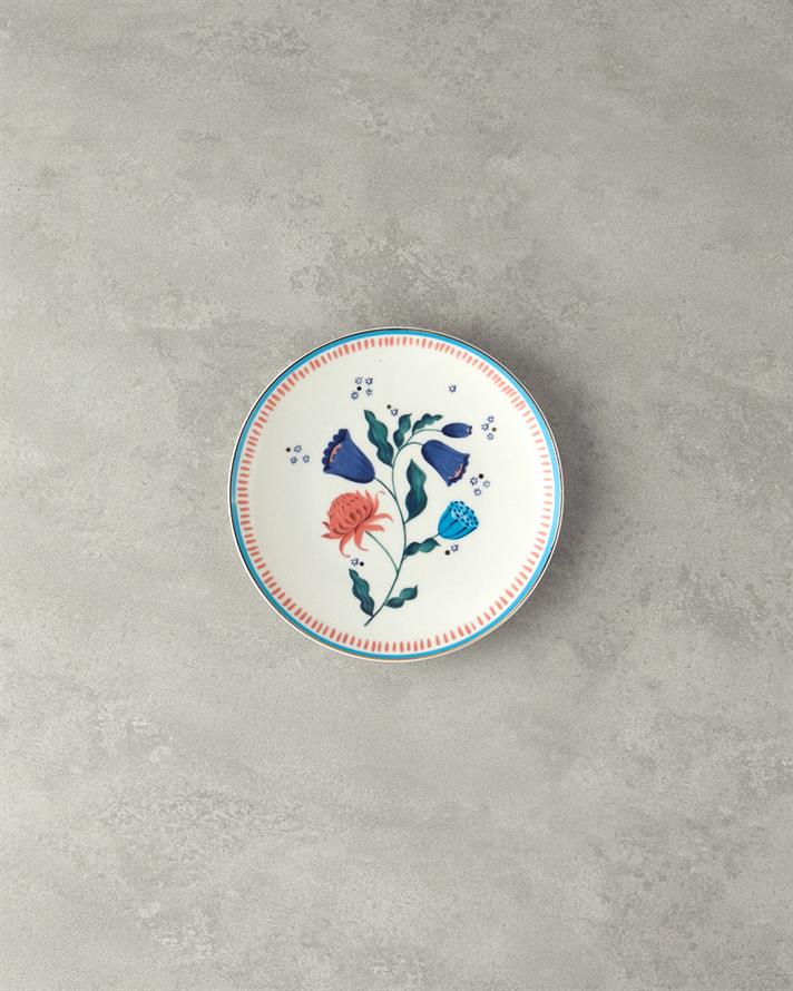 Carnival Posy Bone Porselen Pasta Tabağı 20 cm Renkli