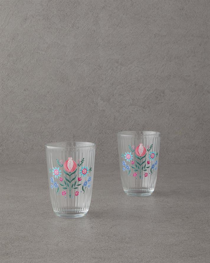Carnival Tulip Cam 2li Bardak 395 ml Mavi