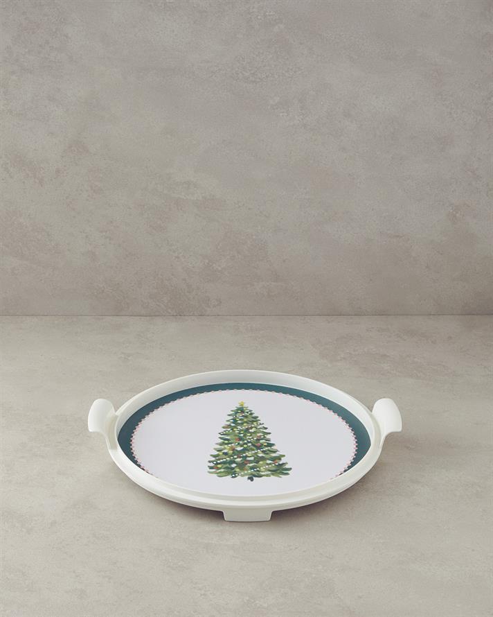 Cheerful Tree Melamin Kek Fanusu Yeşil