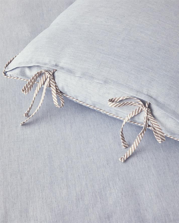 Comfy Plain Tek Kişilik Nevresim Takımı Mavi - Bej