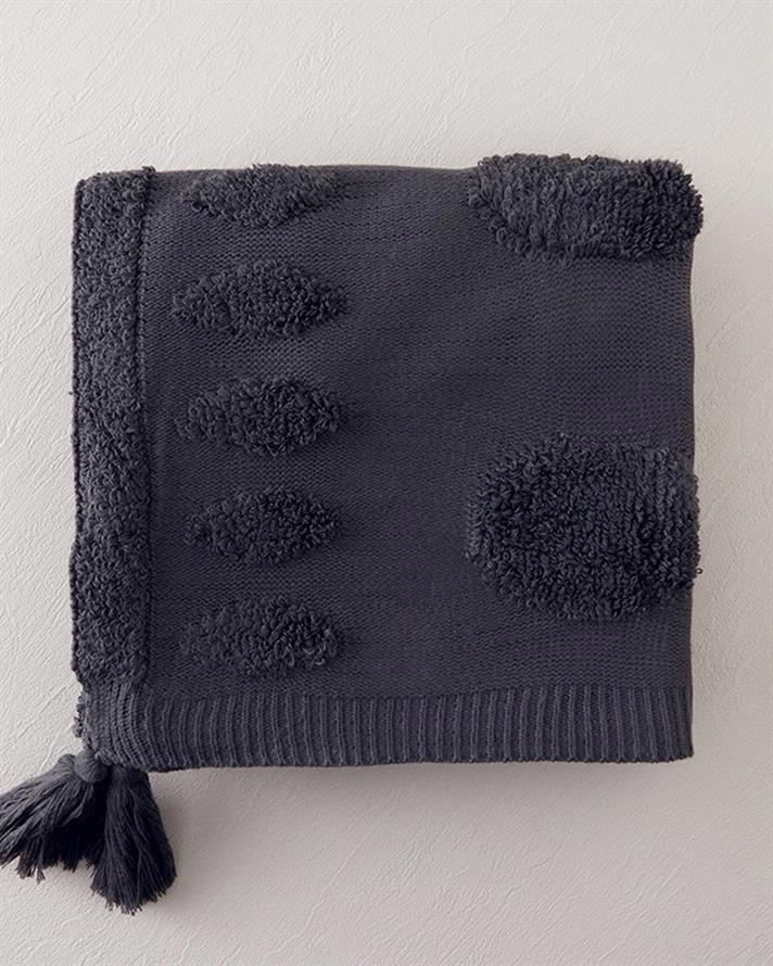 Comfycover Triko Koltuk Şalı Antrasit
