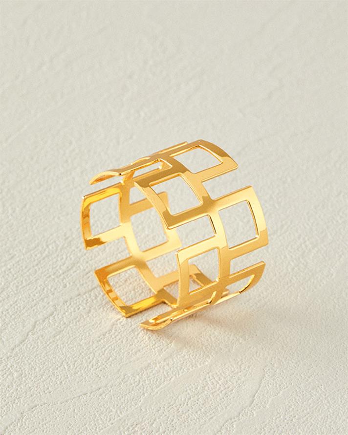 Conch Metal 4lü Peçete Halkası Gold