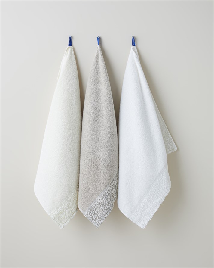 Cotia %100 Pamuklu 3lü Yüz Havlusu Seti 50x90 cm Renkli