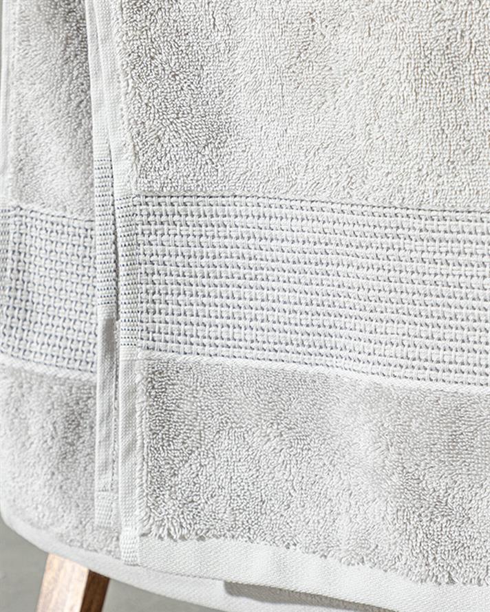 Deluxe Pamuklu Low Twist Banyo Havlusu Gri