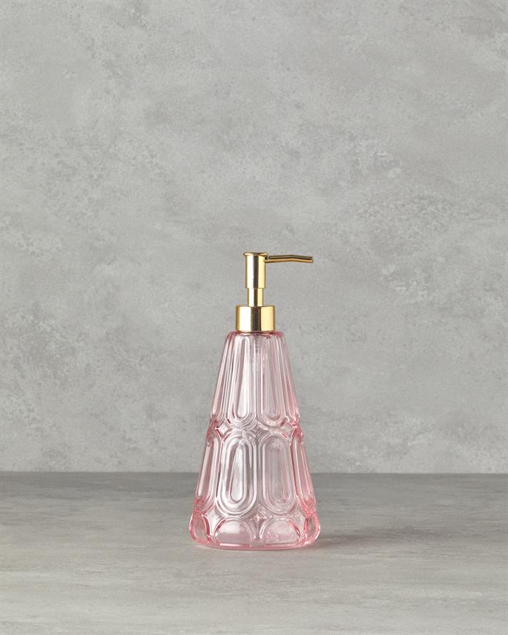 Diana Cam Banyo Sıvı Sabunluk Açık Pembe