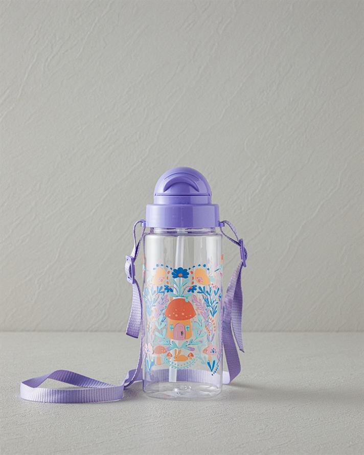 Fairy Trian Askılı Çocuk Suluk 500 ml Mor