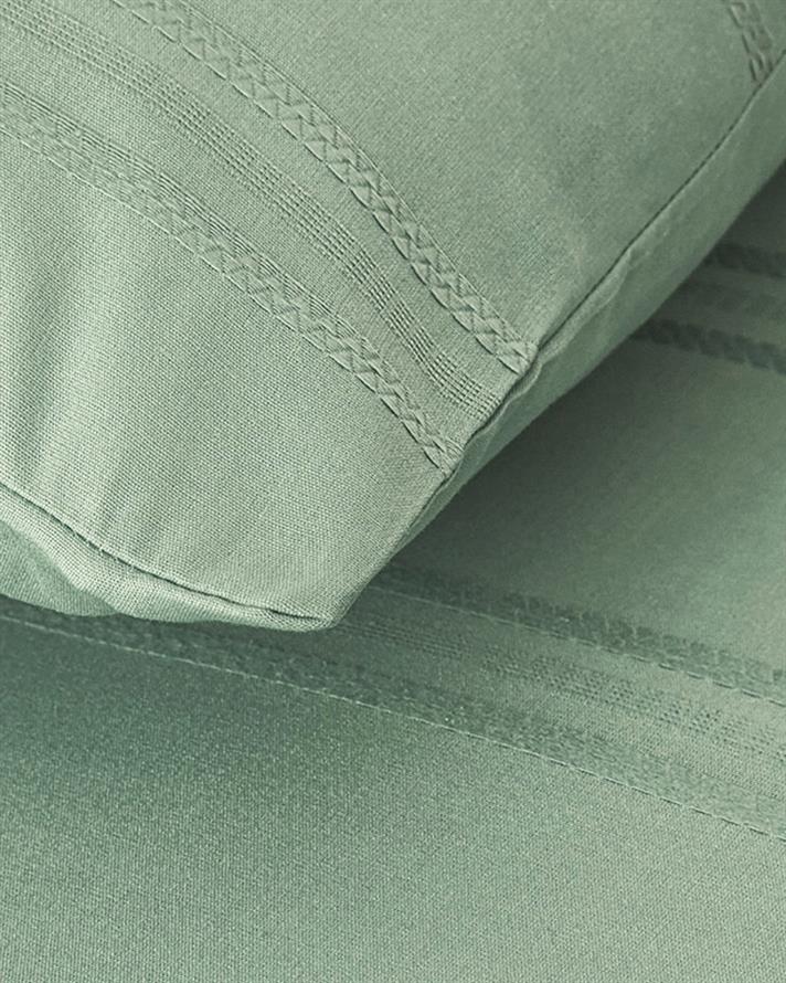 Fancy Premium Soft Cotton Çift Kişilik Nevresim Takımı Seledon