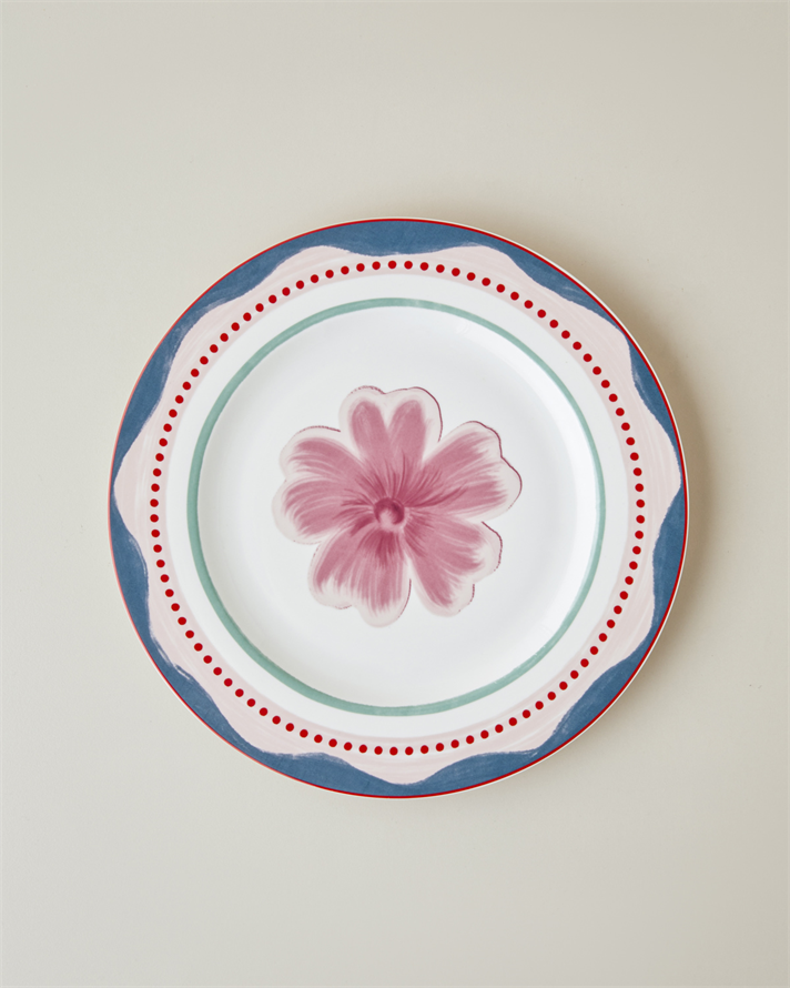 Florentis Bone Porselen Servis Tabağı 27 cm Renkli